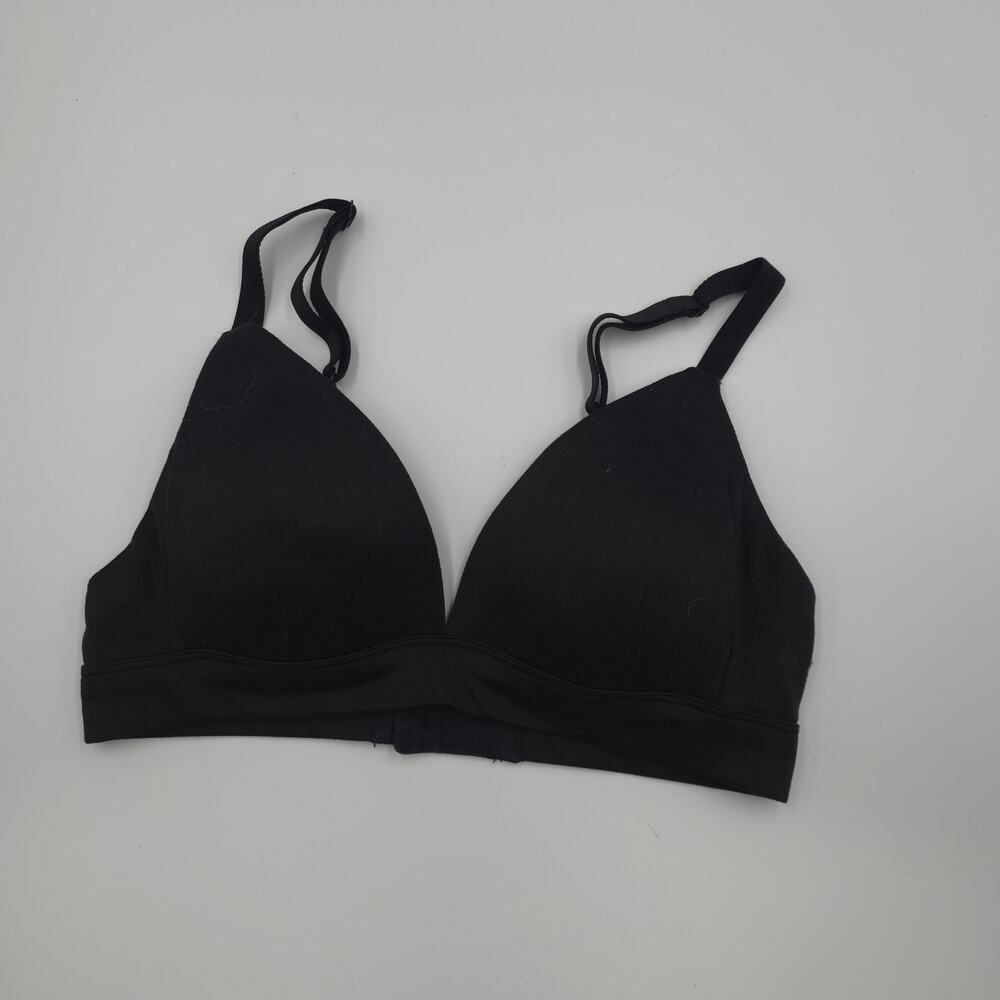 Auden Lightly Lined Wirefree Bra in Black Size 32B
